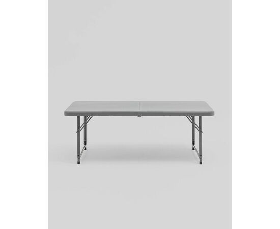 Стол-чемодан складной 122*61*74 см с регулировкой высоты серый, изображение 3 | Интернет магазин мебели и декора LifeDekor