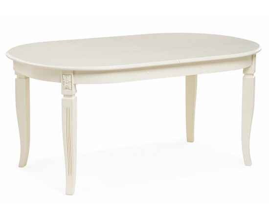 Стол деревянный Aviano овальный слоновая кость | Интернет магазин мебели и декора LifeDekor