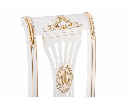 Стул деревянный Roy W/З молочный с патиной, изображение 7 | Интернет магазин мебели и декора LifeDekor