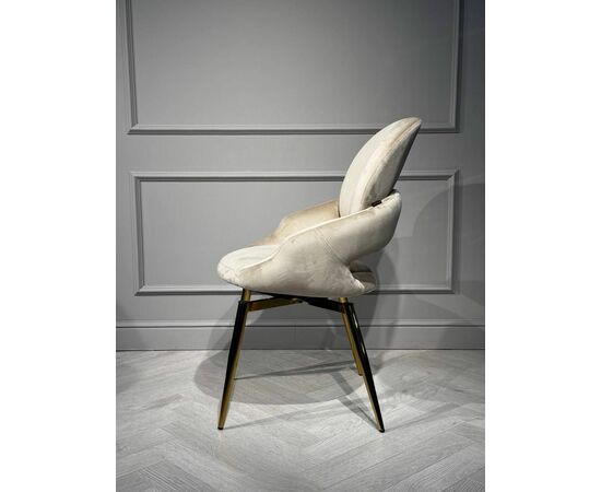 Стул обеденный Виола BS1377-BG-2, бежевый/золото, изображение 8 | Интернет магазин мебели и декора LifeDekor