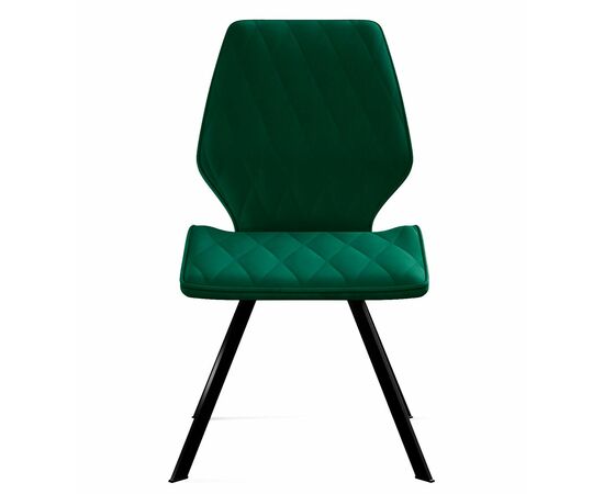 Стул DikLine 243 поворотный K13 изумруд, ножки черные, изображение 4 | Интернет магазин мебели и декора LifeDekor