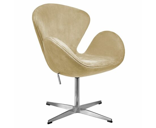 Кресло SWAN STYLE CHAIR карамельный, искусственная замша | Интернет магазин мебели и декора LifeDekor