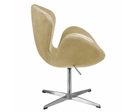 Кресло SWAN STYLE CHAIR карамельный, искусственная замша, изображение 3 | Интернет магазин мебели и декора LifeDekor
