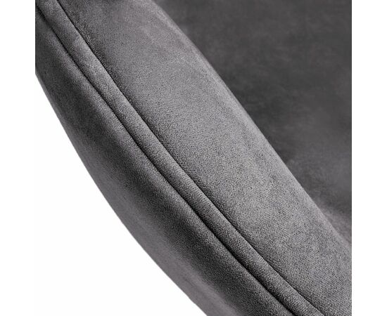 Кресло SWAN STYLE CHAIR тёмно-серый, искусственная замша, изображение 8 | Интернет магазин мебели и декора LifeDekor