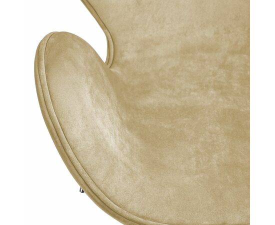 Кресло SWAN STYLE CHAIR карамельный, искусственная замша, изображение 6 | Интернет магазин мебели и декора LifeDekor