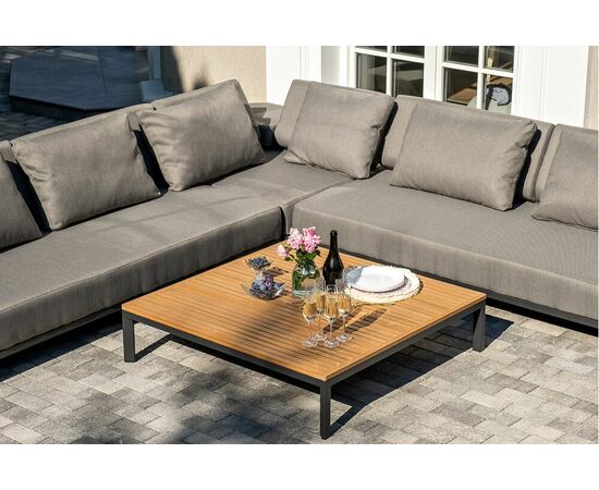 "Амальфия" трансформирующаяся лаунж-зона из алюминия, цвет графит, изображение 7 | Интернет магазин мебели и декора LifeDekor