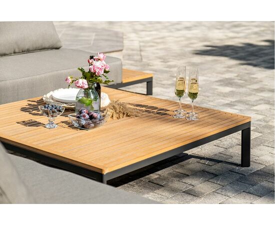 "Амальфия" трансформирующаяся лаунж-зона из алюминия, цвет графит, изображение 14 | Интернет магазин мебели и декора LifeDekor