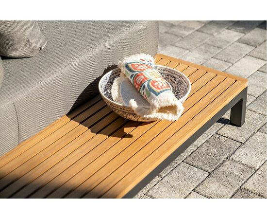 "Амальфия" трансформирующаяся лаунж-зона из алюминия, цвет графит, изображение 15 | Интернет магазин мебели и декора LifeDekor