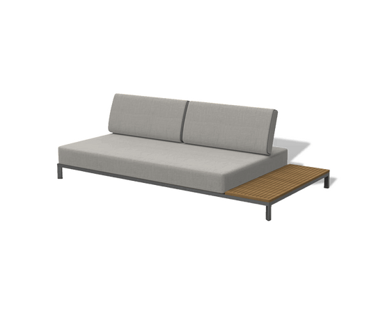 "Амальфия" трансформирующаяся лаунж-зона из алюминия, цвет графит, изображение 18 | Интернет магазин мебели и декора LifeDekor