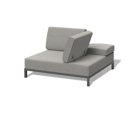 "Амальфия" трансформирующаяся лаунж-зона из алюминия, цвет графит, изображение 20 | Интернет магазин мебели и декора LifeDekor