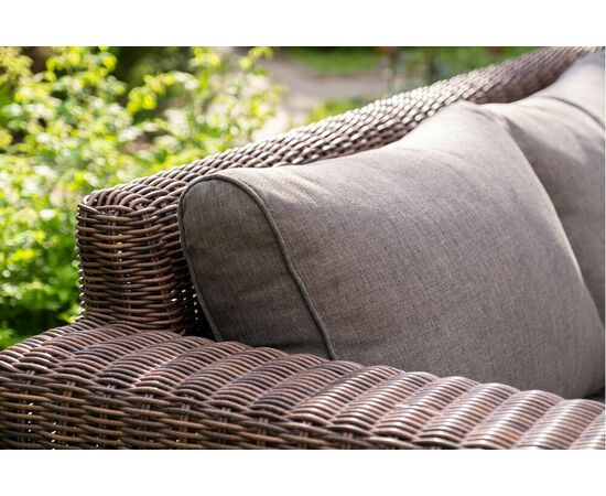 "Барселона" лаунж-зона из искусственного ротанга, цвет соломенный, изображение 22 | Интернет магазин мебели и декора LifeDekor