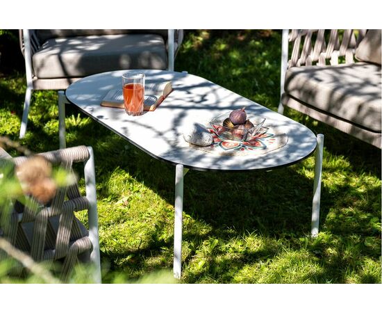 "Форли" лаунж-зона 4-местная плетеная из роупа (веревки), каркас алюминиевый светло-серый, роуп серо-коричневый, изображение 11 | Интернет магазин мебели и декора LifeDekor