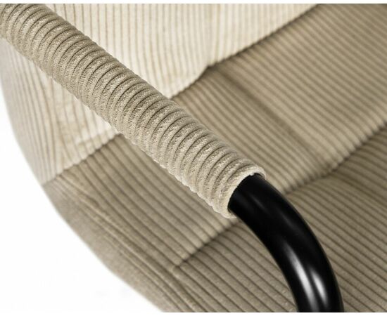 Стул барный DOBRIN KRUGER ARM BLACK, бежевый вельвет (LAR-E2041-04), Вариант: бежевый вельвет (LAR-E2041-04), изображение 9 | Интернет магазин мебели и декора LifeDekor