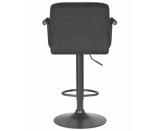 Стул барный DOBRIN KRUGER ARM BLACK, черный вельвет (LAR-E2041-52), Вариант: черный вельвет (LAR-E2041-52), изображение 5 | Интернет магазин мебели и декора LifeDekor