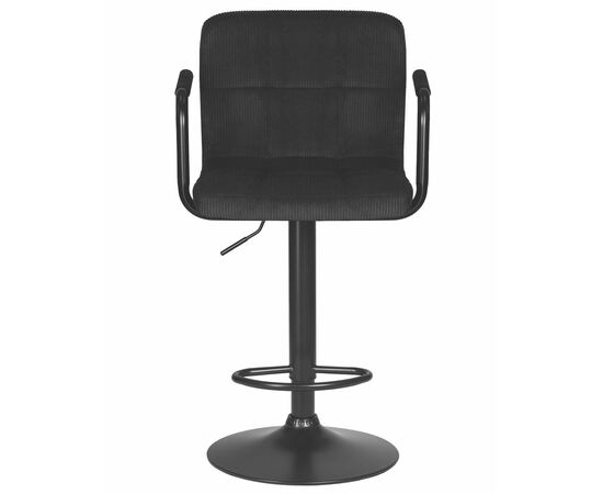 Стул барный DOBRIN KRUGER ARM BLACK, черный вельвет (LAR-E2041-52), Вариант: черный вельвет (LAR-E2041-52), изображение 6 | Интернет магазин мебели и декора LifeDekor