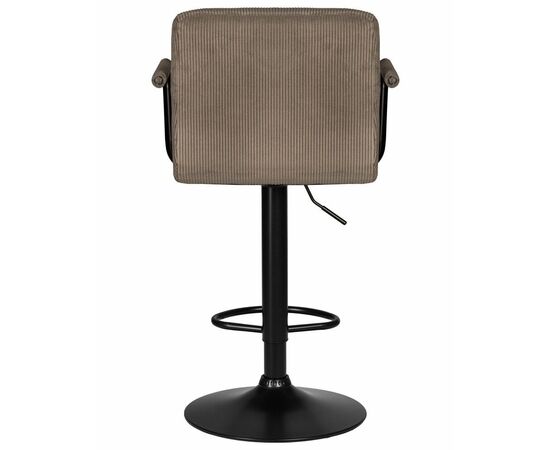 Стул барный DOBRIN KRUGER ARM BLACK, какао вельвет (LAR-E2041-05), Вариант: какао вельвет (LAR-E2041-05), изображение 5 | Интернет магазин мебели и декора LifeDekor