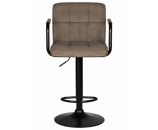 Стул барный DOBRIN KRUGER ARM BLACK, какао вельвет (LAR-E2041-05), Вариант: какао вельвет (LAR-E2041-05), изображение 6 | Интернет магазин мебели и декора LifeDekor