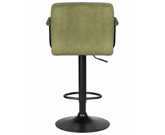 Стул барный DOBRIN KRUGER ARM BLACK, зеленый вельвет (LAR-E2041-7), Вариант: зеленый вельвет (LAR-E2041-7), изображение 5 | Интернет магазин мебели и декора LifeDekor