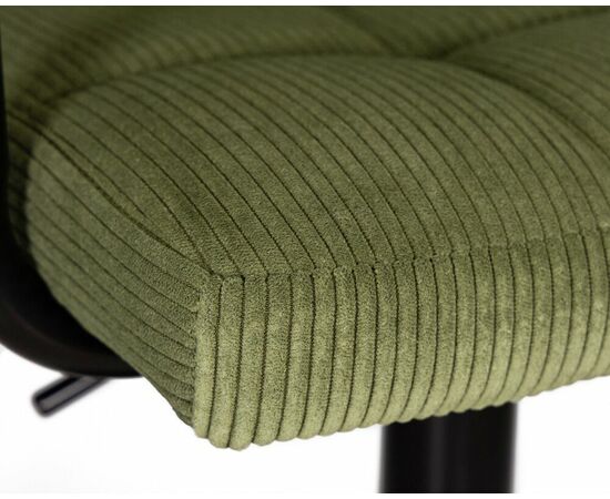 Стул барный DOBRIN KRUGER ARM BLACK, зеленый вельвет (LAR-E2041-7), Вариант: зеленый вельвет (LAR-E2041-7), изображение 8 | Интернет магазин мебели и декора LifeDekor