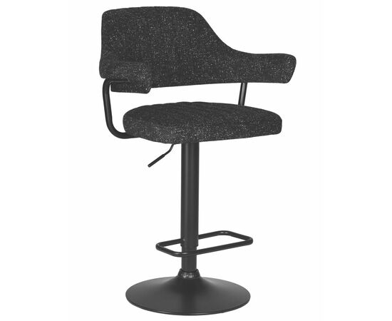 Стул барный DOBRIN CHARLY BLACK, черный твид (LEO18), Вариант: черный твид (LEO18) | Интернет магазин мебели и декора LifeDekor