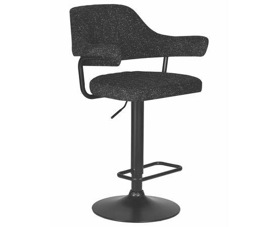Стул барный DOBRIN CHARLY BLACK, черный твид (LEO18), Вариант: черный твид (LEO18), изображение 2 | Интернет магазин мебели и декора LifeDekor