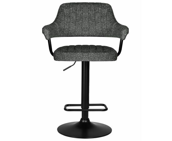 Стул барный DOBRIN CHARLY BLACK, серый твид (LEO11), Вариант: серый твид (LEO11), изображение 6 | Интернет магазин мебели и декора LifeDekor