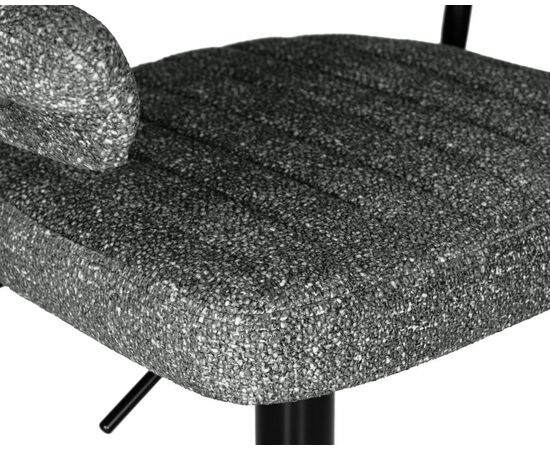 Стул барный DOBRIN CHARLY BLACK, серый твид (LEO11), Вариант: серый твид (LEO11), изображение 7 | Интернет магазин мебели и декора LifeDekor