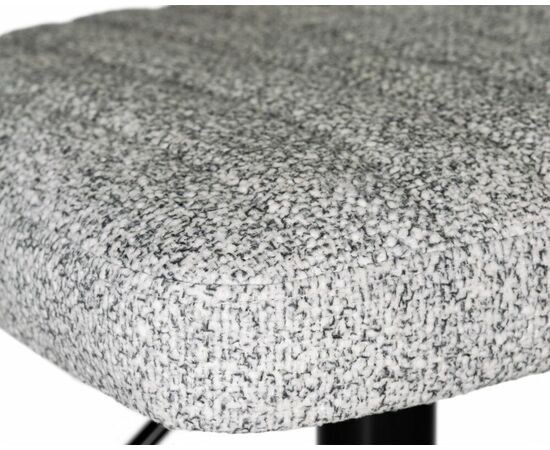 Стул барный DOBRIN CHARLY BLACK, светло-серый твид (LEO04), Вариант: светло-серый твид (LEO04), изображение 7 | Интернет магазин мебели и декора LifeDekor