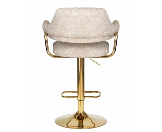Стул барный DOBRIN CHARLY GOLD, бежевый твид (LEO26), Вариант: бежевый твид (LEO26), изображение 5 | Интернет магазин мебели и декора LifeDekor
