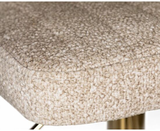 Стул барный DOBRIN CHARLY GOLD, бежевый твид (LEO26), Вариант: бежевый твид (LEO26), изображение 7 | Интернет магазин мебели и декора LifeDekor
