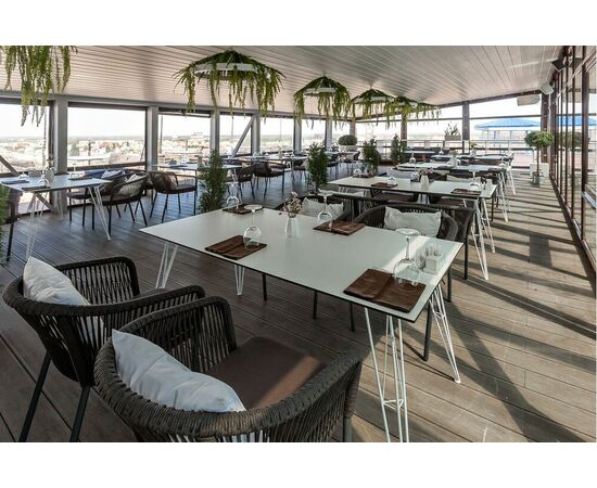 "Руссо" обеденный стол из HPL 150х80см, цвет молочный, изображение 10 | Интернет магазин мебели и декора LifeDekor