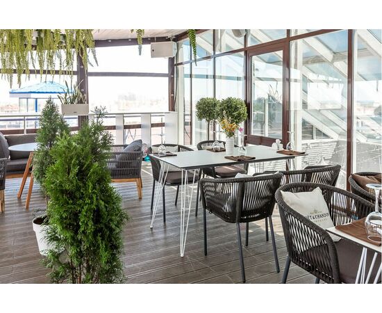 "Руссо" обеденный стол из HPL 150х80см, цвет молочный, изображение 13 | Интернет магазин мебели и декора LifeDekor