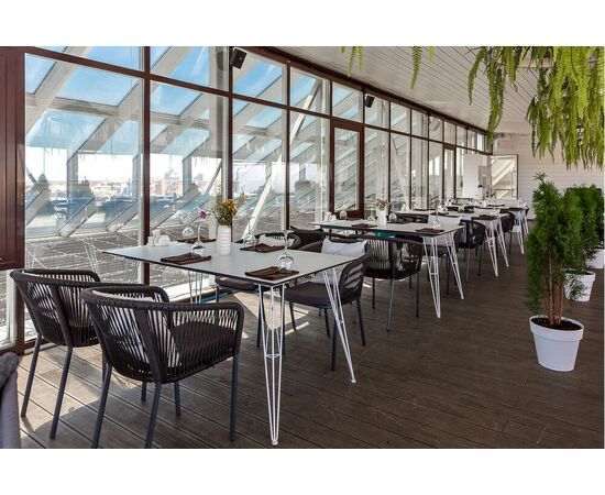 "Руссо" обеденный стол из HPL 150х80см, цвет молочный, изображение 15 | Интернет магазин мебели и декора LifeDekor