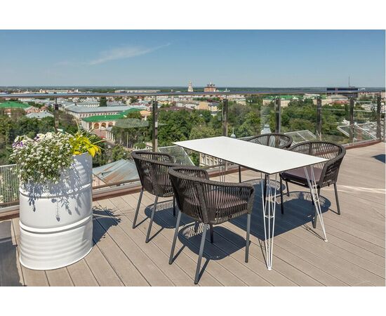 "Руссо" обеденный стол из HPL 150х80см, цвет молочный, изображение 17 | Интернет магазин мебели и декора LifeDekor