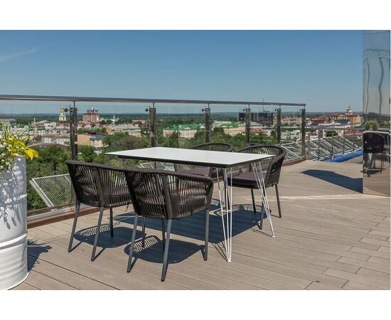 "Руссо" обеденный стол из HPL 150х80см, цвет молочный, изображение 18 | Интернет магазин мебели и декора LifeDekor