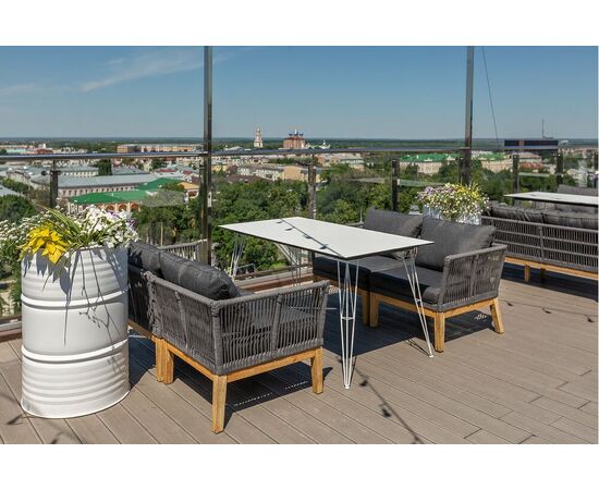 "Руссо" обеденный стол из HPL 150х80см, цвет молочный, изображение 25 | Интернет магазин мебели и декора LifeDekor