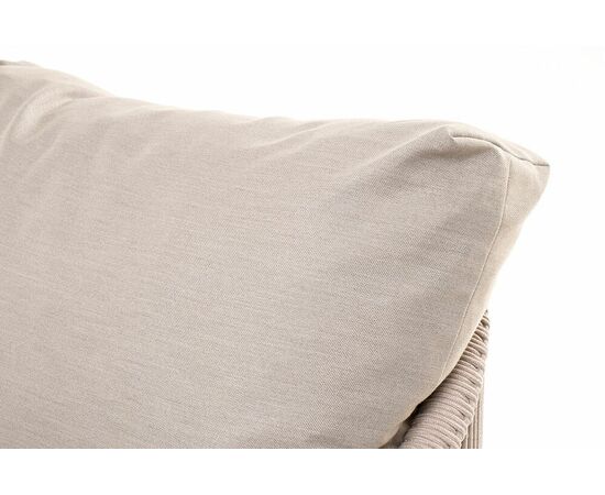 "Верона" лаунж-зона 5-местная плетеная из роупа (веревки), каркас алюминиевый белый, роуп бежевый, изображение 27 | Интернет магазин мебели и декора LifeDekor