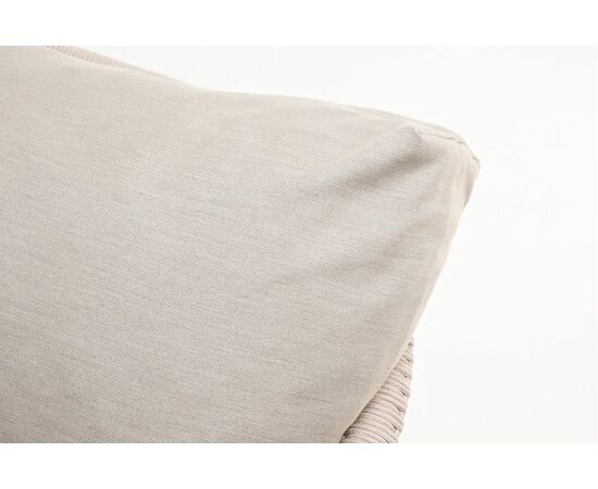 "Верона" лаунж-зона 5-местная плетеная из роупа (веревки), каркас алюминиевый белый, роуп бежевый, изображение 31 | Интернет магазин мебели и декора LifeDekor