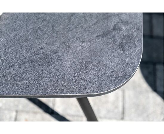 "Лугано" лаунж-зона 5-местная плетеная из роупа (веревки), каркас алюминиевый темно-серый, роуп темно-серый, изображение 11 | Интернет магазин мебели и декора LifeDekor