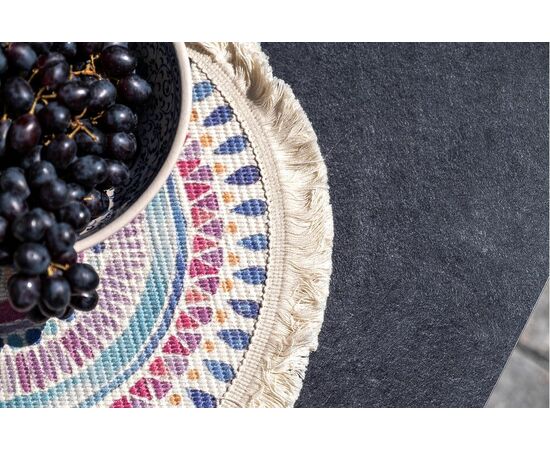 "Лугано" лаунж-зона 5-местная плетеная из роупа (веревки), каркас алюминиевый темно-серый, роуп темно-серый, изображение 12 | Интернет магазин мебели и декора LifeDekor