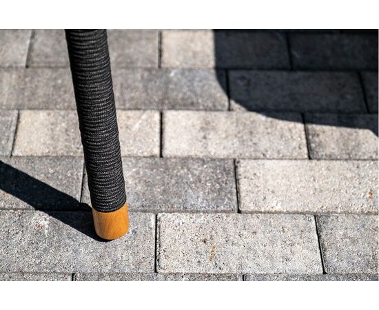 "Лугано" лаунж-зона 5-местная плетеная из роупа (веревки), каркас алюминиевый темно-серый, роуп темно-серый, изображение 13 | Интернет магазин мебели и декора LifeDekor