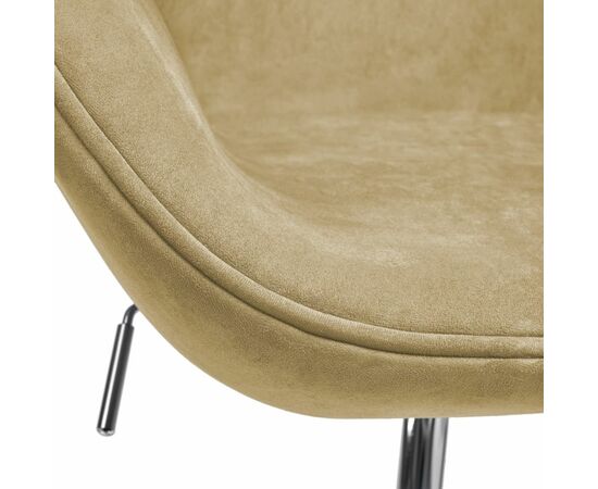 Кресло SWAN STYLE CHAIR карамельный, искусственная замша, изображение 7 | Интернет магазин мебели и декора LifeDekor