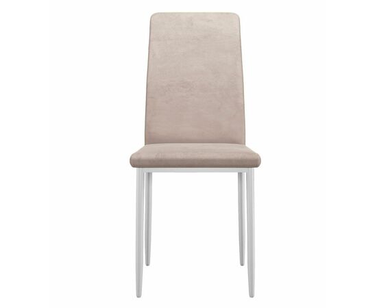 Стул DikLine 272 B03 BEIGE, ножки белые, изображение 2 | Интернет магазин мебели и декора LifeDekor