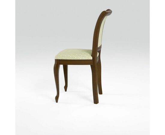 Стул Кабриоль, Орех тёмный, ткань Призма 37/1, изображение 2 | Интернет магазин мебели и декора LifeDekor