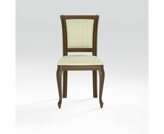 Стул Кабриоль, Орех тёмный, ткань Призма 37/1 | Интернет магазин мебели и декора LifeDekor