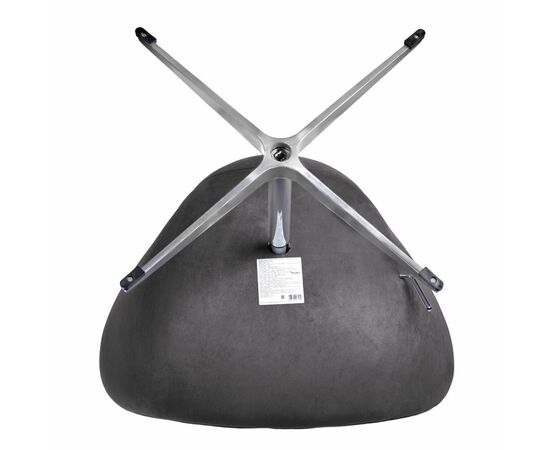 Кресло SWAN STYLE CHAIR тёмно-серый, искусственная замша, изображение 9 | Интернет магазин мебели и декора LifeDekor