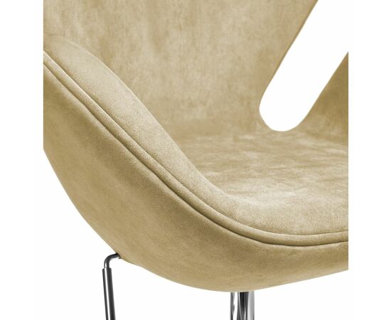 Кресло SWAN STYLE CHAIR карамельный, искусственная замша, изображение 5 | Интернет магазин мебели и декора LifeDekor