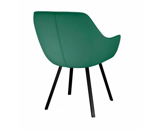 Стул DikLine 252 М поворотный, Z39 авокадо, ножки черные, изображение 3 | Интернет магазин мебели и декора LifeDekor