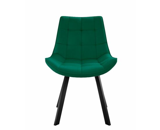 Стул DikLine 263 поворотный, Z39 авокадо, ножки черные, изображение 3 | Интернет магазин мебели и декора LifeDekor