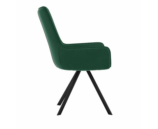 Стул DikLine 289 поворотный K13 изумруд, ножки черные, изображение 4 | Интернет магазин мебели и декора LifeDekor